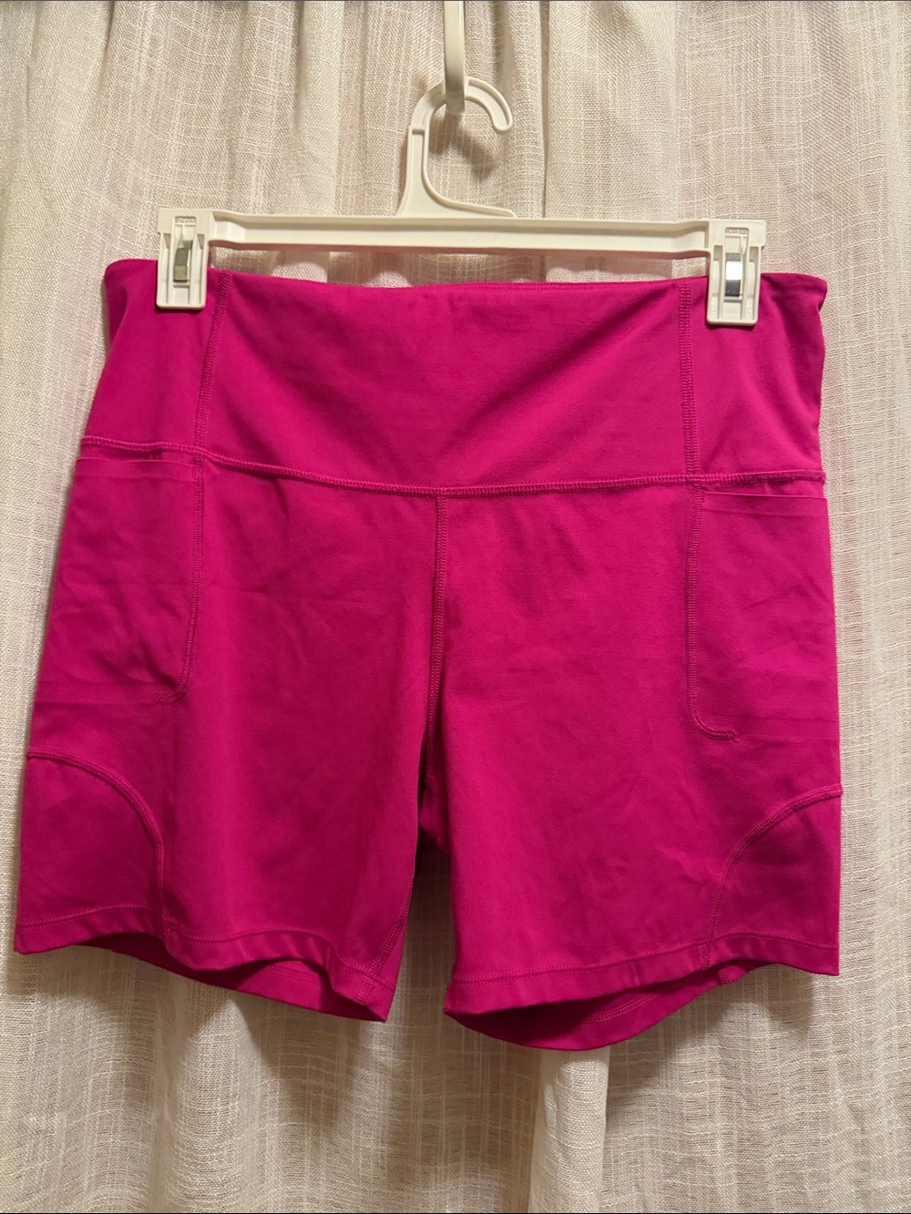 Xersion Hot Pink Bike Shorts with Side Pockets